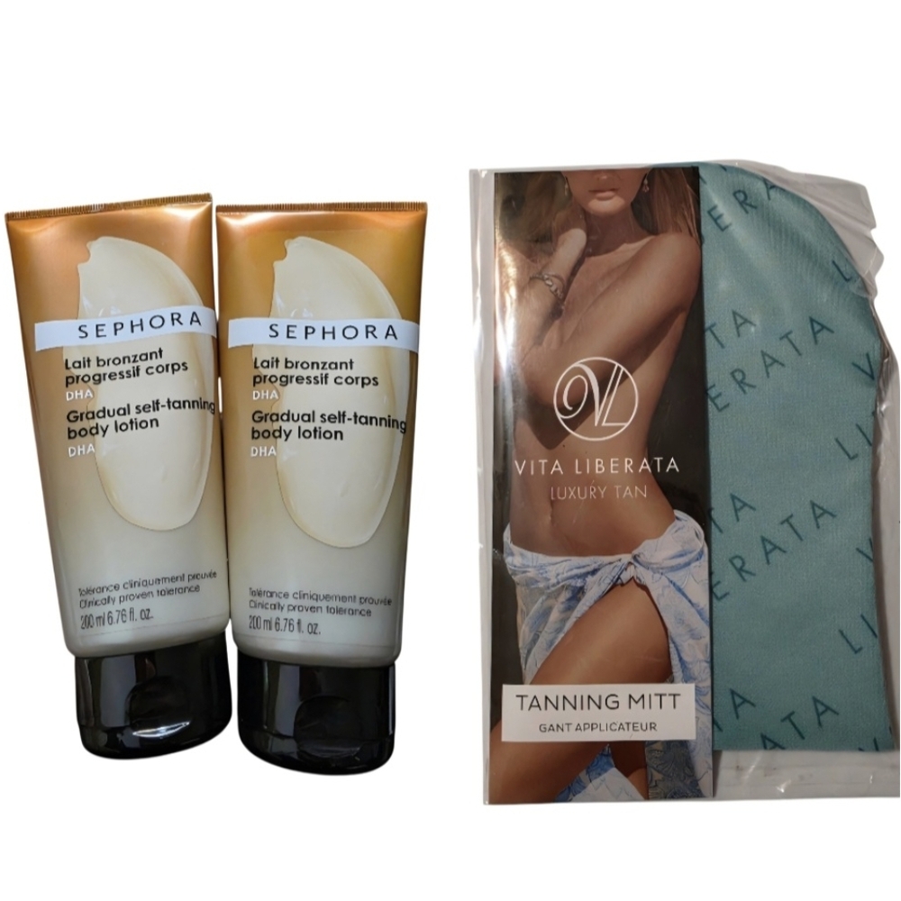 Sephora Gradual Self-Tanning Lotion Duo with Vita Liberata Mitt
